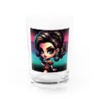 RoseTarot888Shopのtokyo night club Girl Water Glass :front