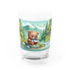 りおりるんの小熊 Water Glass :front