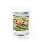 Rei_sellの駆けるキツネ Water Glass :front
