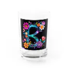 -sorairo-のイニシャル・B Water Glass :front