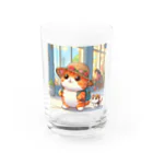 アミュペンのふわふわのネコがお買い物中！ Water Glass :front