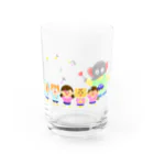 エレファント先生と虹色こどもたちのエレファント先生キラキラ Water Glass :front