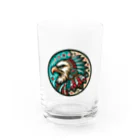 lblのNative American eagle Water Glass :front