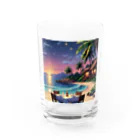 Paradise ExploreのMoonlit Palm Haven Water Glass :front