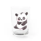 Narisukeのかわいいパンダさん Water Glass :front