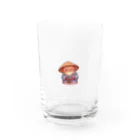 れいの和みのカワウソ：伝統衣装でこんにちは Water Glass :front