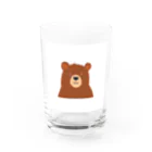 日常の困ったクマ Water Glass :front