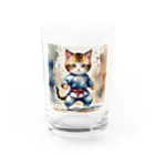 なむねこのさぁ！かかってこいニャ Water Glass :front