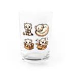 trypsin8080のかわいいフェレットおはよう！！ Water Glass :front