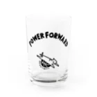 PokuStarのバスケットボール　パワーフォワードなネコ Water Glass :front