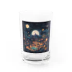 みんな自由の翼の異世界風夜の町 Water Glass :front