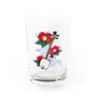 綾錦工房 りこりすの三味線 -雪月花- 【椿】 Water Glass :front