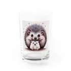 kizuna_koboのHedgehog family Water Glass :front