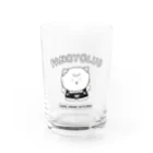 kajiinorikoのおとぼけねこ(モノクロ) Water Glass :front