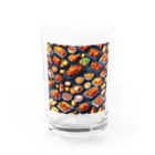 ドット絵賢者のドット絵シリーズ９チキン祭りゴージャスver. Water Glass :front