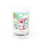 dinosaur_brothersのべびぃプテラ③ Water Glass :front