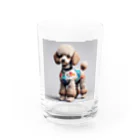 AI副業屋のショウのドット絵のプードル Water Glass :front