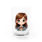 manaco-の女子高生　ハルちゃん Water Glass :front