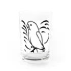 jcjcのかわいいインコのグッズ Water Glass :front