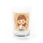 SSparrowのアーモンドミルク Water Glass :front