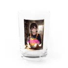 TSK11の"I'm a beginner, but I'll do my best!" Water Glass :front