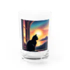 ゲルの黒猫 黒ちゃん Water Glass :front