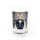 Kobayashi Kayoのランウェイを歩くモデル猫 Water Glass :front