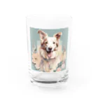 Ellieのボーダーコリーのオシャレライフ Water Glass :front