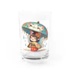 bona fideの開運招き猫　みこ Water Glass :front