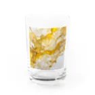 Haru_Pooh_のアルコールインクアート　-YELLOW- Water Glass :front