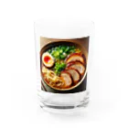 ザキ山の集え。ラーメン好きによるラーメングッズ Water Glass :front