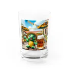 かめのオアシスのかめっちビアガーデンへ行く Water Glass :front