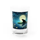 ususio1431の月夜のカエル Water Glass :front