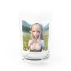 aaammmamのエルフ　美少女 Water Glass :front