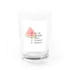 ねねのぱれすちな　スイカ　短歌 Water Glass :front