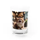 kurotosのくしゃみをしている猫 Water Glass :front