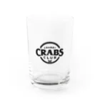 MatrixSphereのCRABBY CRABS CLUB シンプルロゴ Water Glass :front