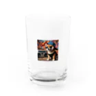 _ilka_の柴犬のヒップホップ Water Glass :front