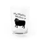 ひつじや のののブラックウェルシュマウンテンシープ Water Glass :front