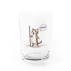 ねこ鉄道の棒だー猫 Water Glass :front