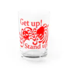 『NG （Niche・Gate）』ニッチゲート-- IN SUZURIのGet Up! Stand Up!(赤) Water Glass :front