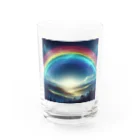 Rパンダ屋の「幻想的な虹」グッズ Water Glass :front