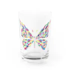 chicodeza by suzuriのビビッドな蝶々 Water Glass :front