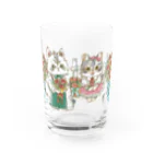 猫のきぬくんのお店のミルちゃん　ローズガーデンツアー Water Glass :front