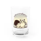 tau18の猫のぬくもり Water Glass :front