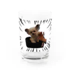 るるの店の迫力ある可愛犬 Water Glass :front