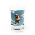 pezupezuの空飛ぶワンダフル犬 Water Glass :front