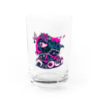 Bitter Sweet Devil's のシザー×ﾋﾟﾝｸ Water Glass :front