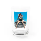 Ginger DesignsのPinupgirl with Pickup  truck Water Glass :front