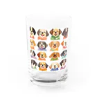 ハワイライフのアロハシャツ犬 Water Glass :front